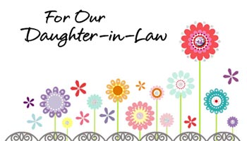 For Daughter-in-Law Card Messages